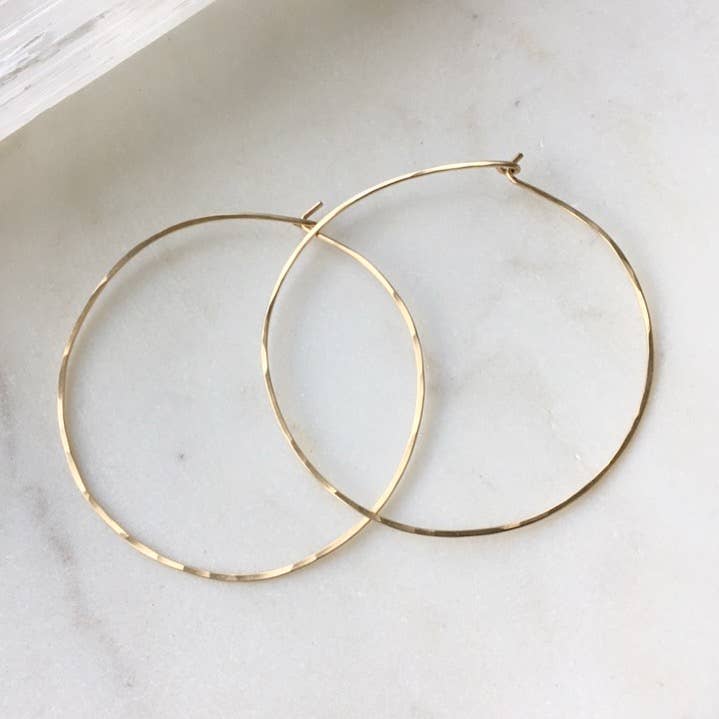 Jewelry | Lola - 14k Gold Fill Hoop Earrings | Loomshine