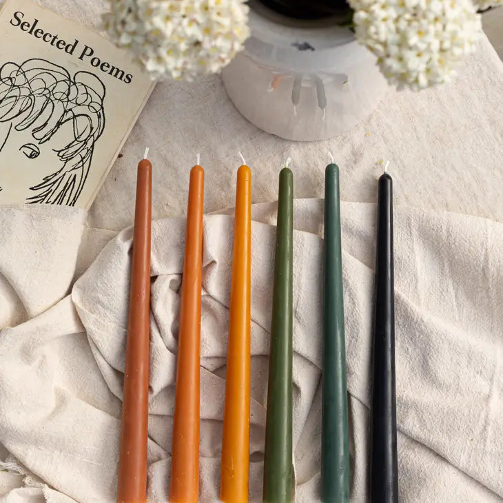 Candles | Sunrise Beeswax Taper-Set of 3 | Loomshine