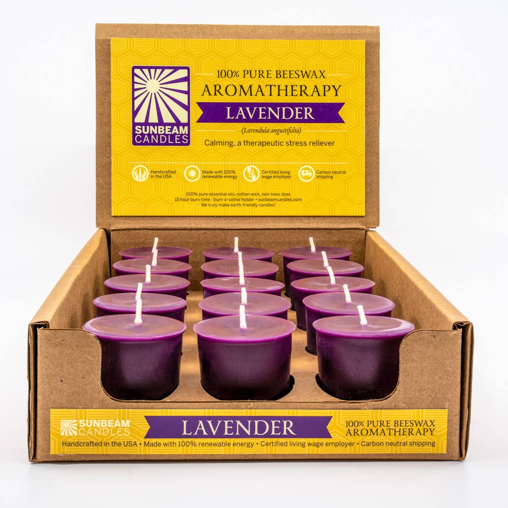 Candles | Lavender 100% Beeswax Aroma Candles | Loomshine