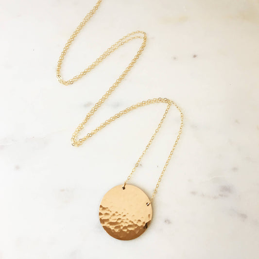 Jewelry | Sateen - 14k Gold Fill Saturn Necklace | Loomshine