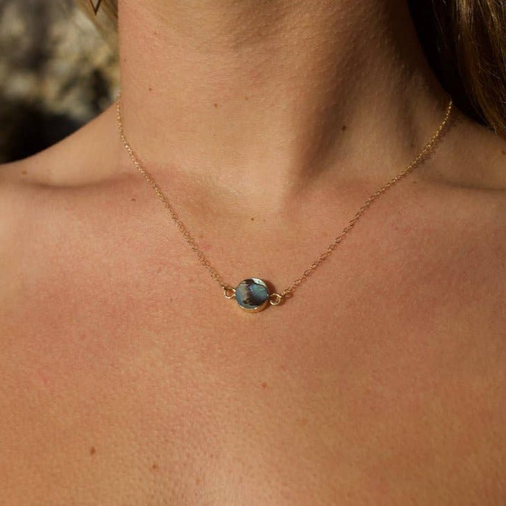 Jewelry | Selene - Abalone Pendant Necklace | Loomshine