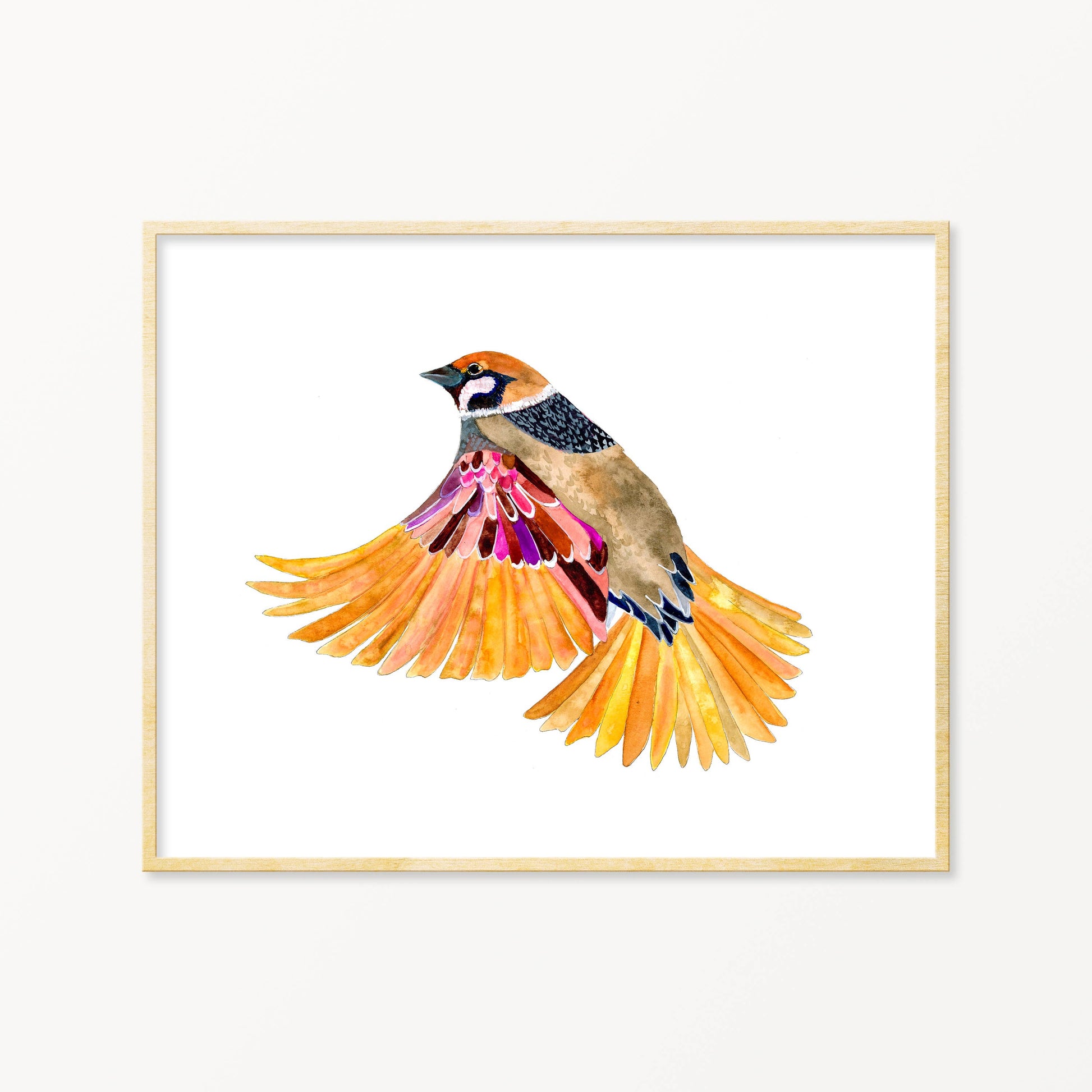 Art Print | Sparrow Watercolor Art Print | Loomshine