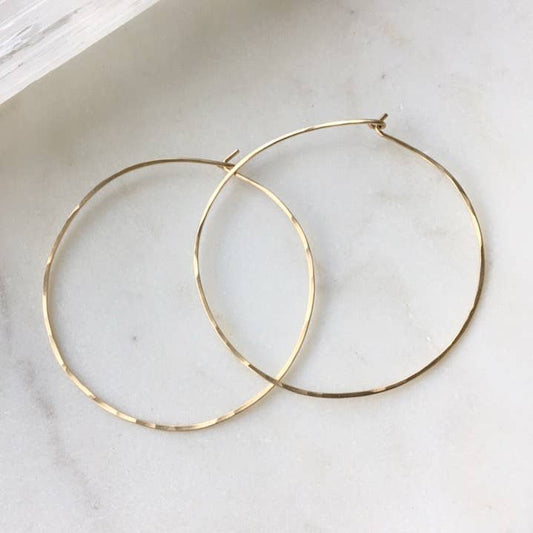 Jewelry | Lola - 14k Gold Fill Hoop Earrings | Loomshine