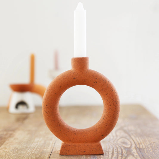 Candle Holder | Rouge - Donut Candlestick Holder | Loomshine