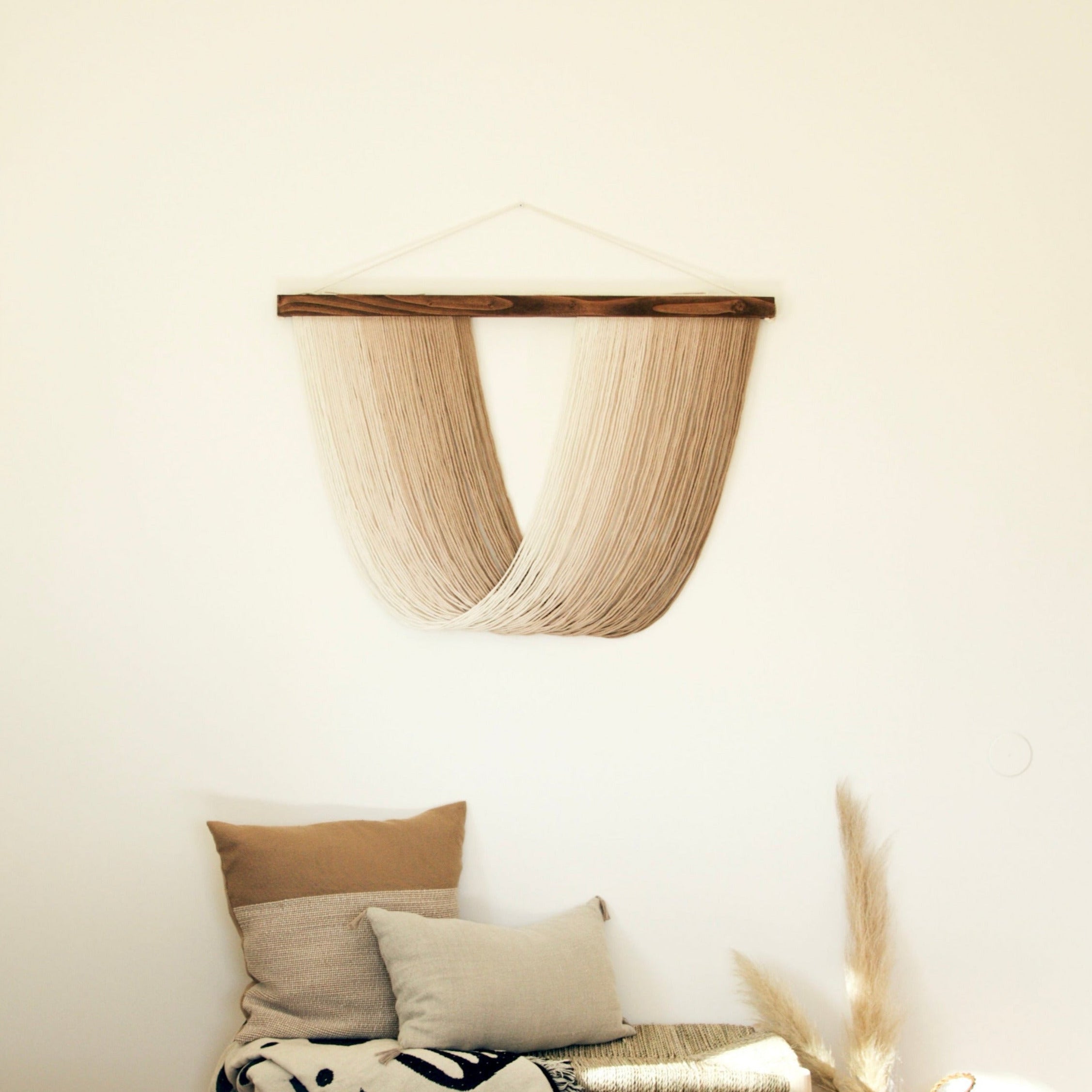 Dip dyed discount macrame wall hanging