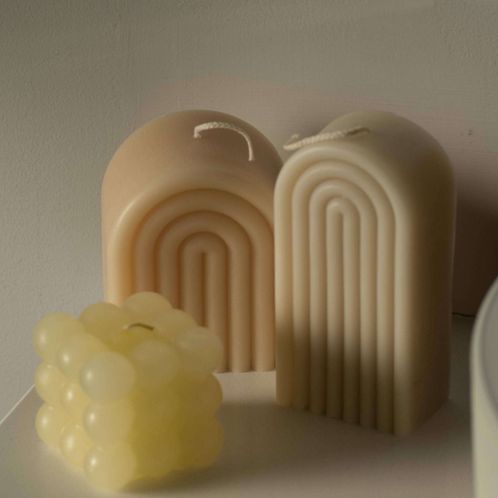 Candles | Coco Candle - Wide Arch Candle (Beeswax Blend) | Loomshine