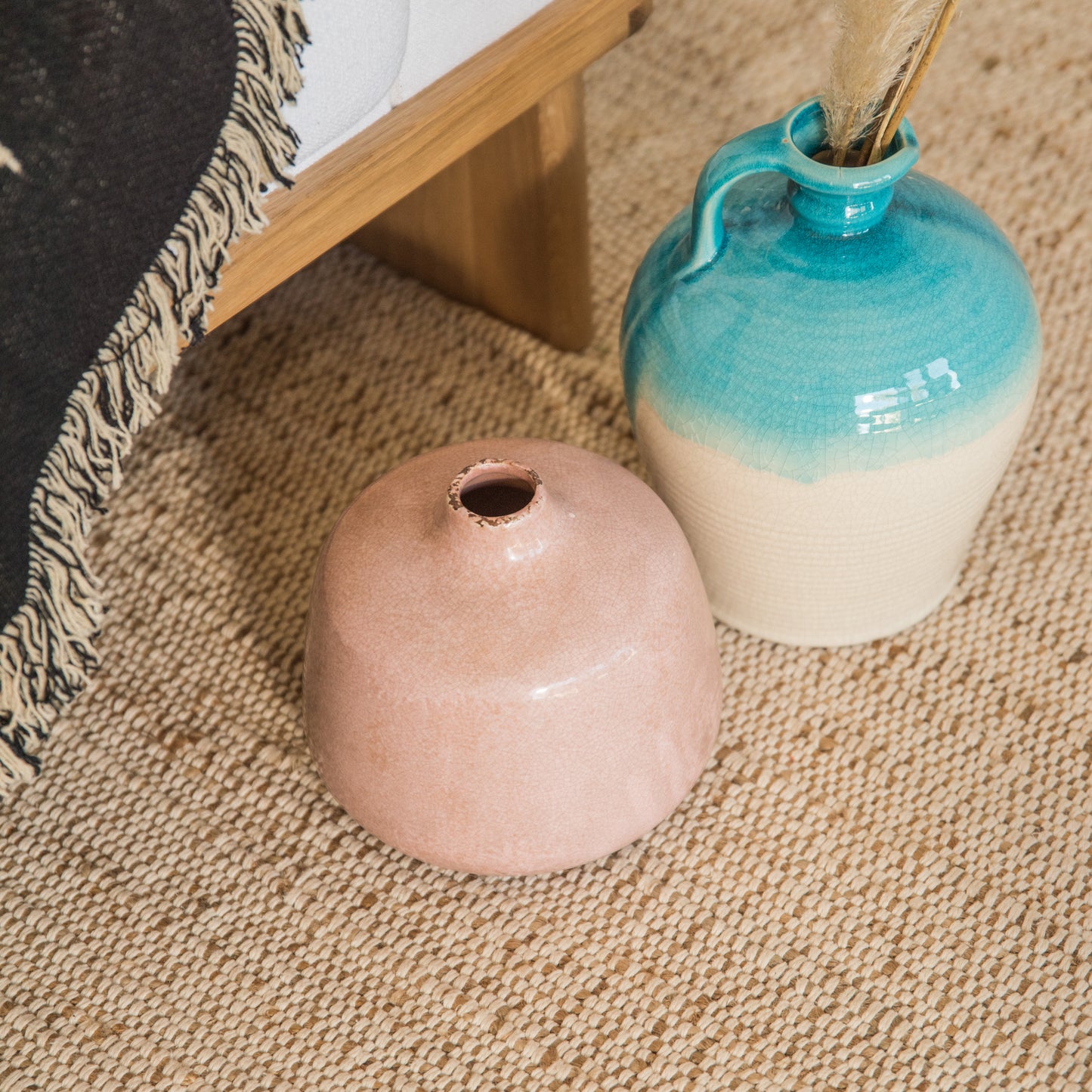 Vase | Rosie - Dusty Rose Ceramic Vase | Loomshine