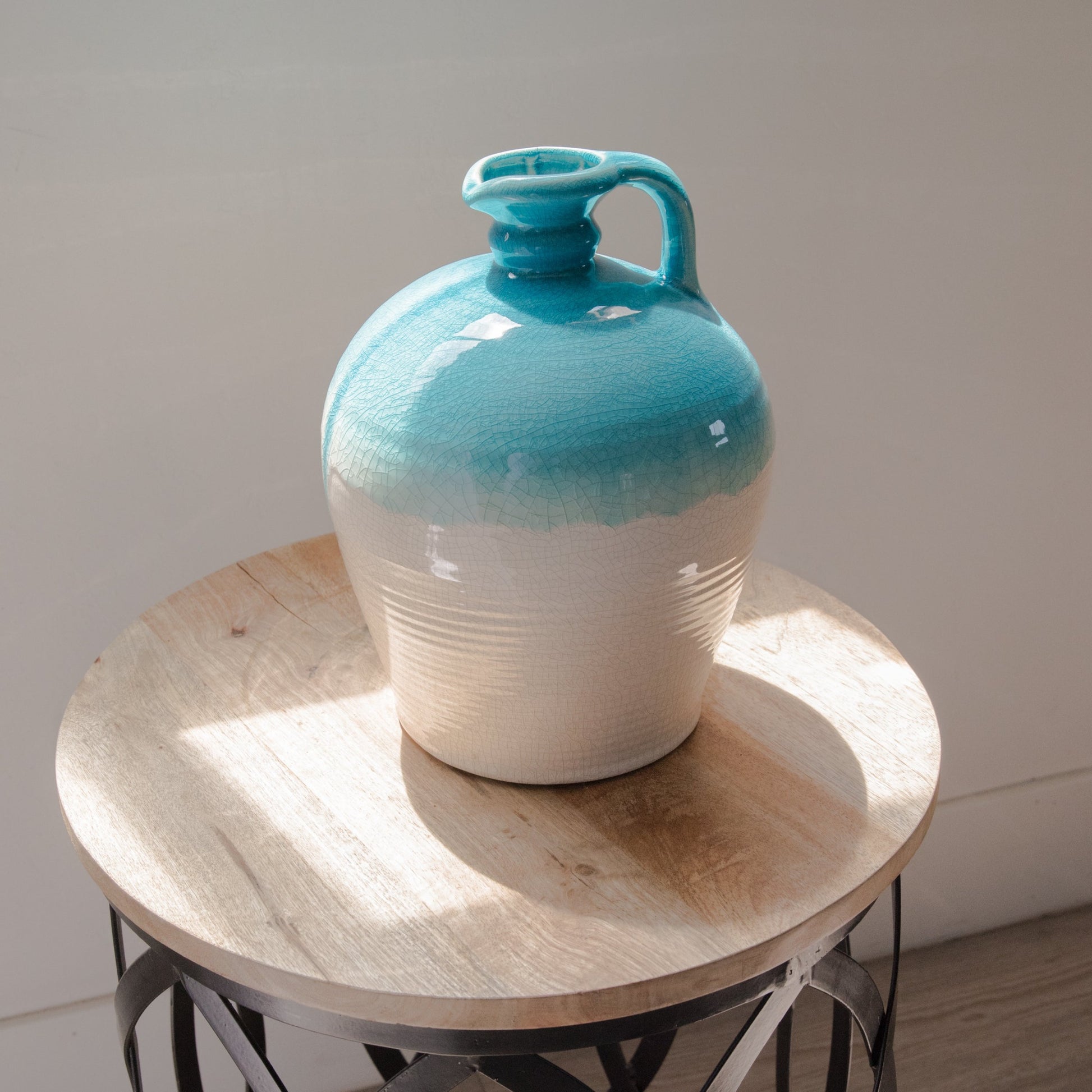 Vase | Decorative Porcelian Jug - Blue | Loomshine