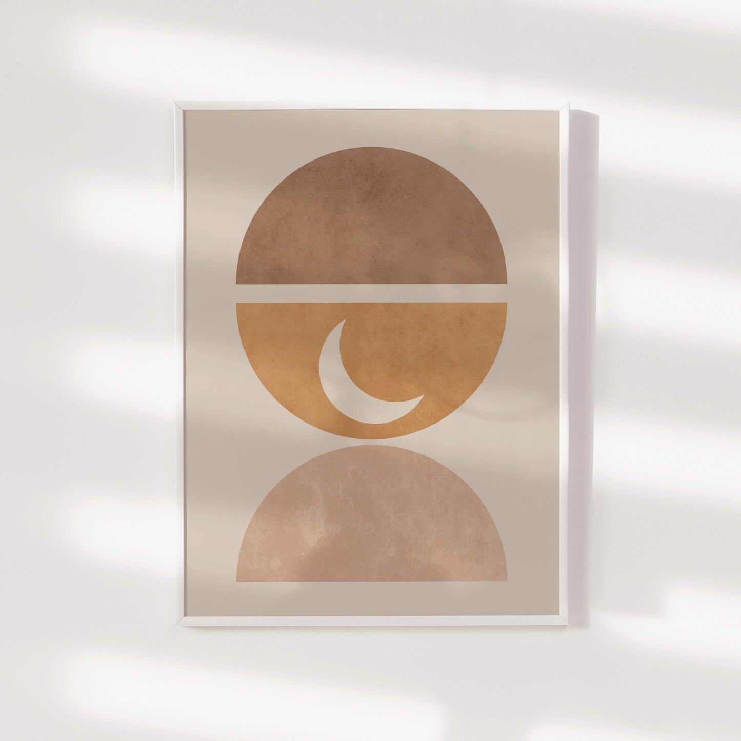 Art Print | Half Circles and Moon Art Print | Loomshine