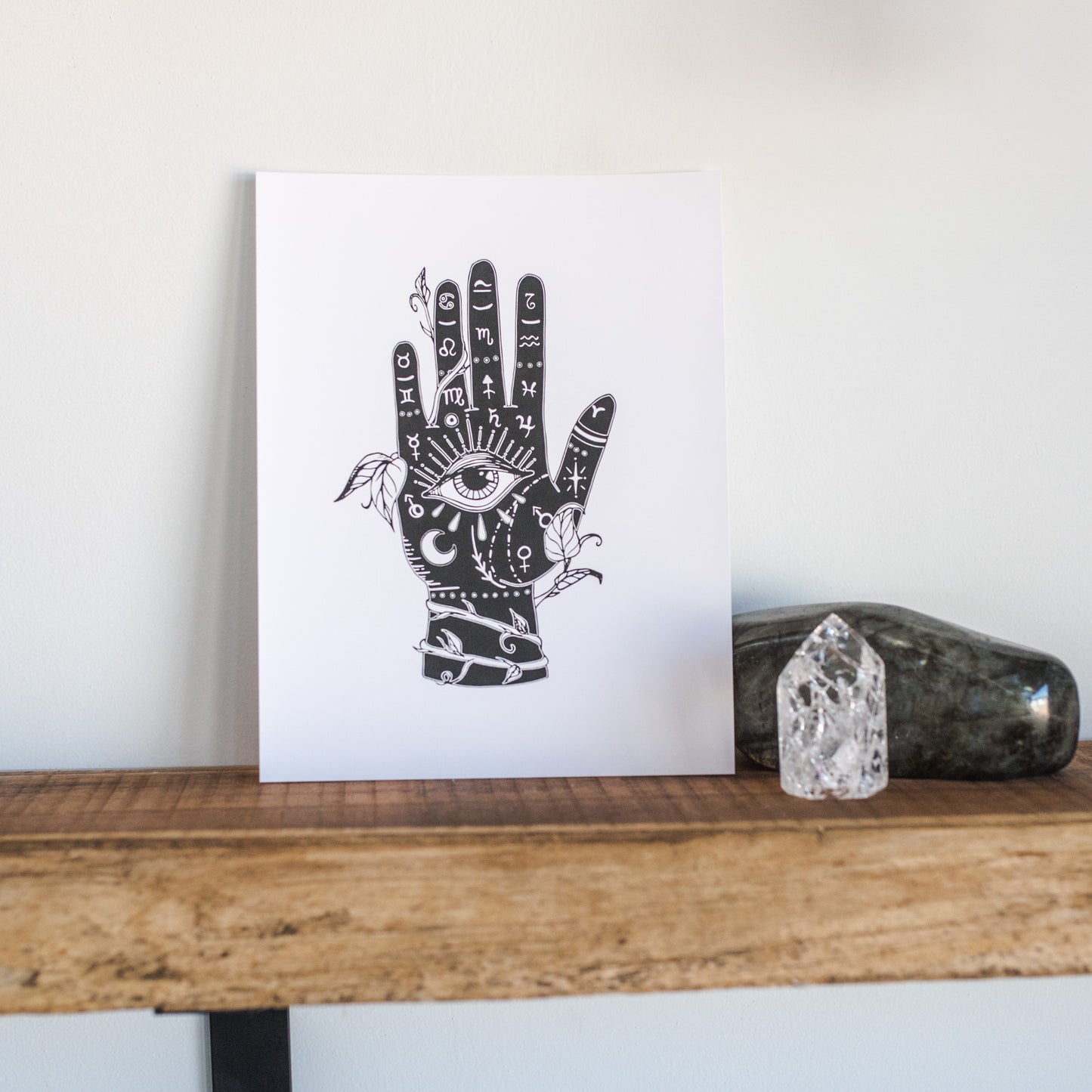 Art Print | Dark Palmistry Hand Art Print | Loomshine