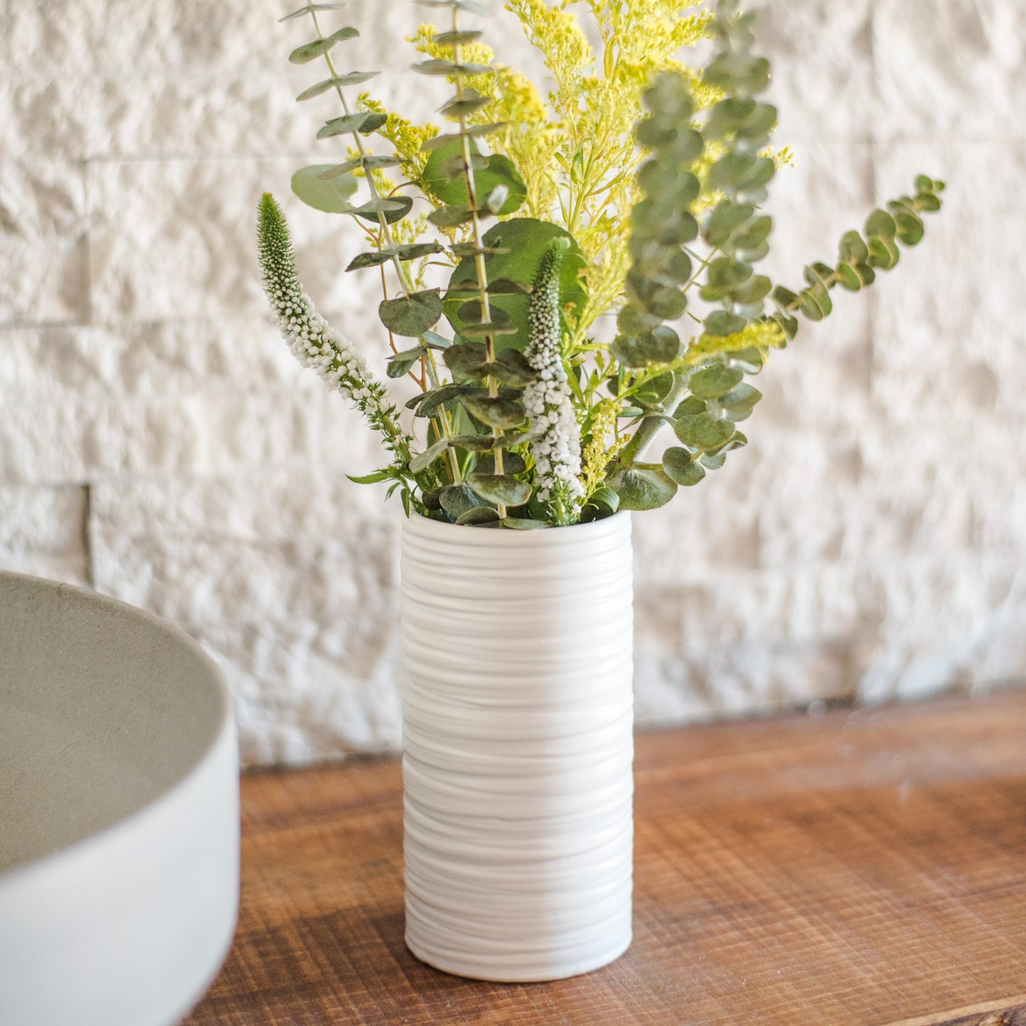 Vase | Ceramic Freeflow Etched Vase | Loomshine